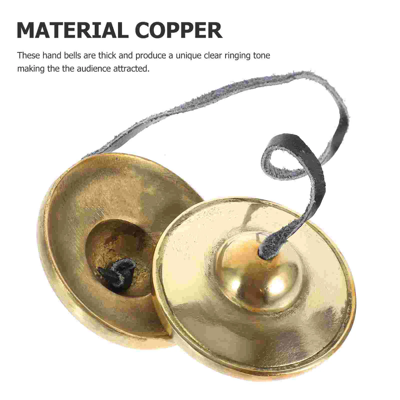 Wind Chime Copper Finger Cymbals Meditation Bell Percussion Instruments for Adults