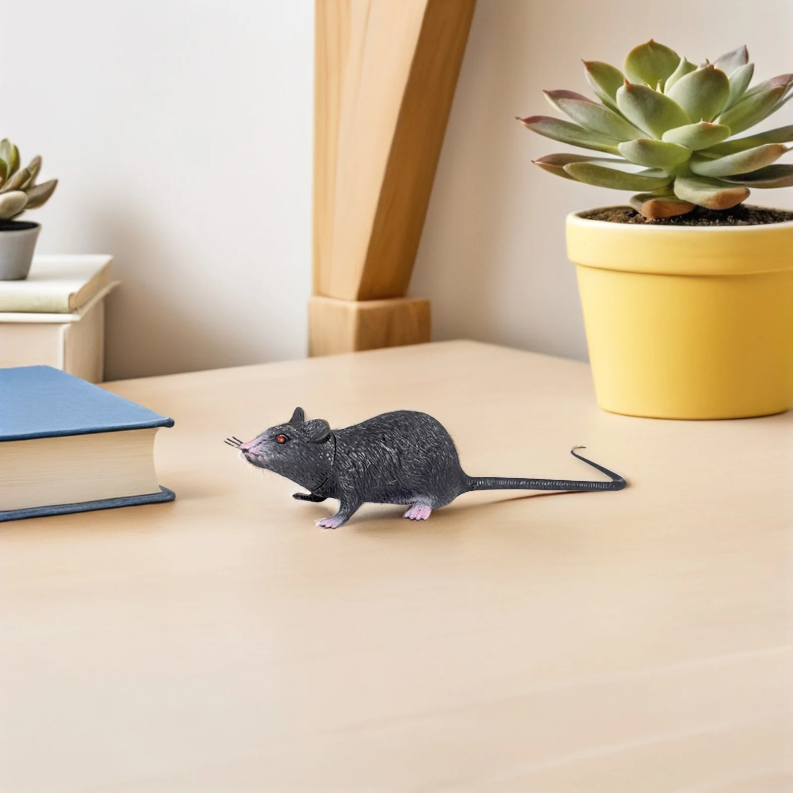 

3Pcs Fake Rats Realistic Spooky Prop for Party Halloween Pranks Decorations Scary Simulated Mice Pranks Fake Rats