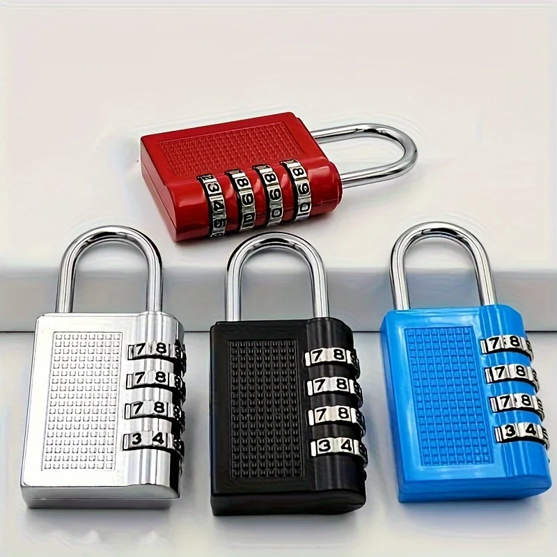 1/2PCS 4 Digit Combination Padlock Zinc Alloy Suitcase Luggage Lock for Travel Bags Backpacks Storage Metal Code Lock