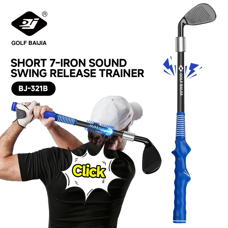 Portable Golf Mini 7 Iron Swing Practice Tool Improve Ball Control Distance Accuracy Anytime Practice