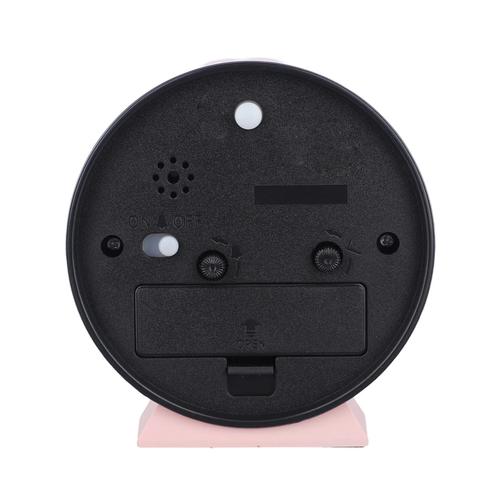 

Compact Clock Luminous Alarm Clock Silent Movement Battery Operated Home Decoration Metal Material Modern Style