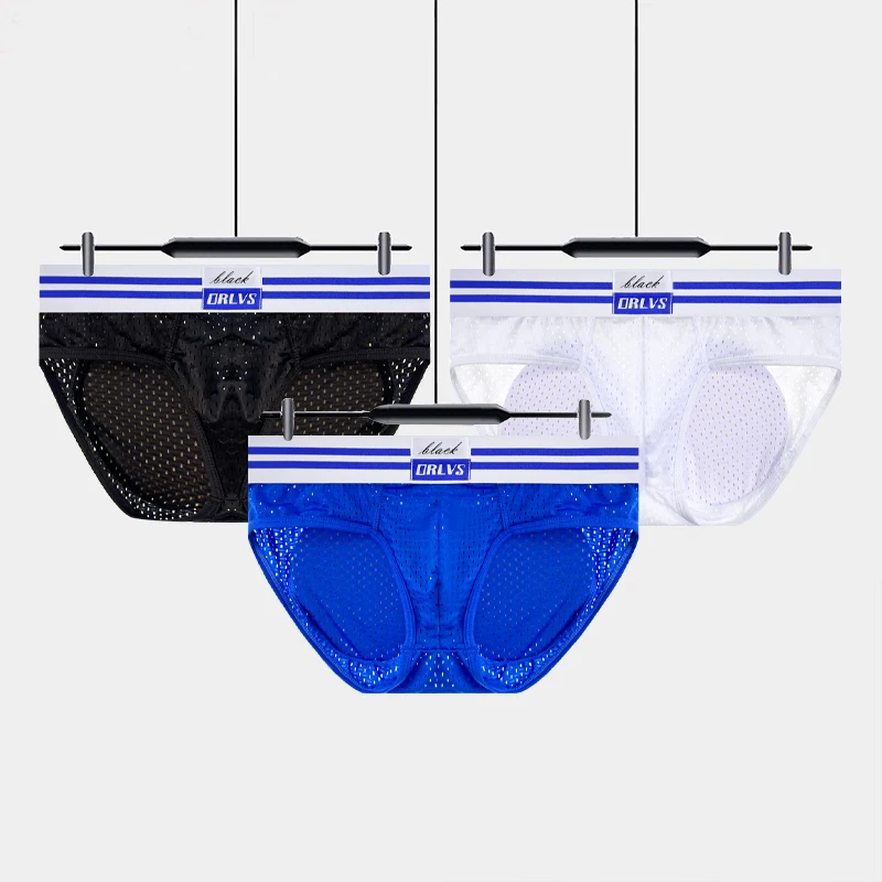  3pcs Men's Briefs Slip Sexy Men Underwear Brief Convex Cotton Man Underpants Comfortable Homme Man Boxershorts