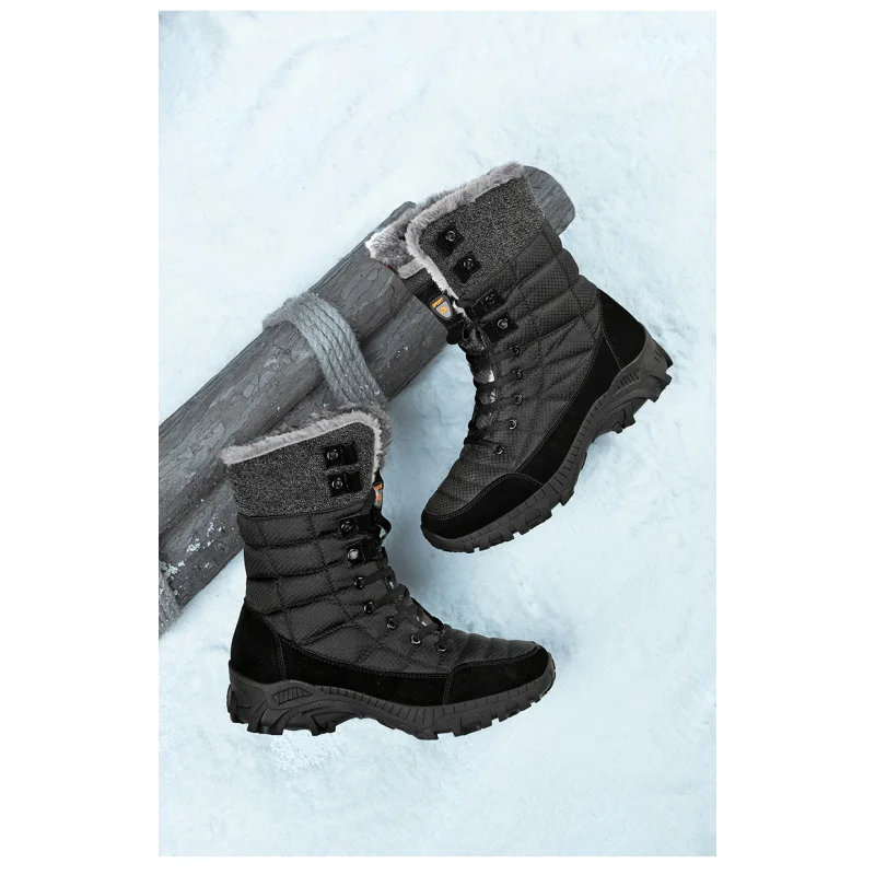 メンズ用冬用ブーツ 2025、ウィンタースポーツスタイル、厚くて暖かい、いいですか？