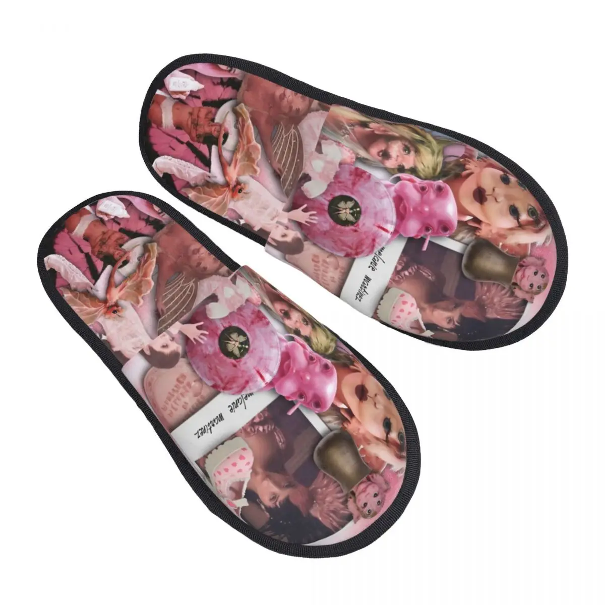 Winter Slippers Portals Tour Logo Fans Merch Household Fur Slides Slippers Living Room Melanie Martinez Soft Anti-skid Slides