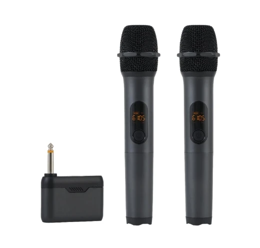 Diez artículos TLF Xtuga S3 sistema con micrófono de Karaoke de 2 canales recargable de alta calidad UHF inalámbrico de mano conector de 6,3mm excelente
