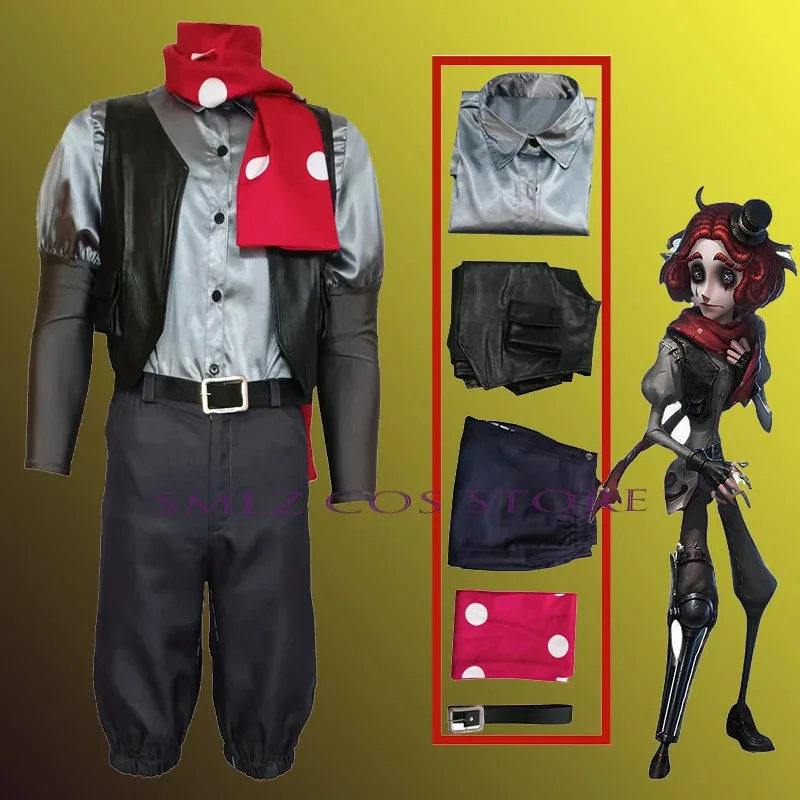 

Популярный костюм для косплея Game Identity V Survivors, костюм плакующего клоуна, униформа, костюм для вечеринки на Хэллоуин, костюм для мужчин