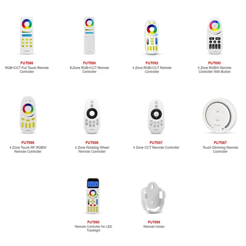 MiLight 2.4G Telecomando RF Senza Fili HA CONDOTTO il Regolatore A Distanza di RGB Dimmer FUT006 FUT007 FUT088 FUT089 FUT087 FUT090 FUT092 FUT095