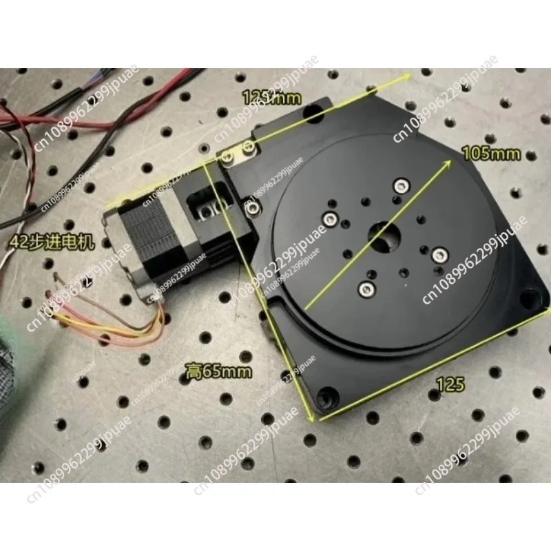 Second-hand 42 stepper motor turntable, high precision R axis, worm gear, 100mm table, CNC indexing plate Disassembled model