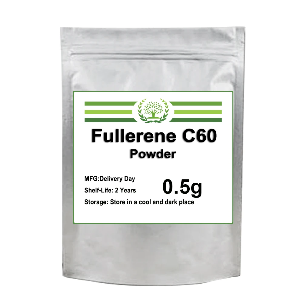 

High Quality Fullerene C60 Powder Cosmetic Raw Materials Whitening and Wrinkling Prevention of Aging