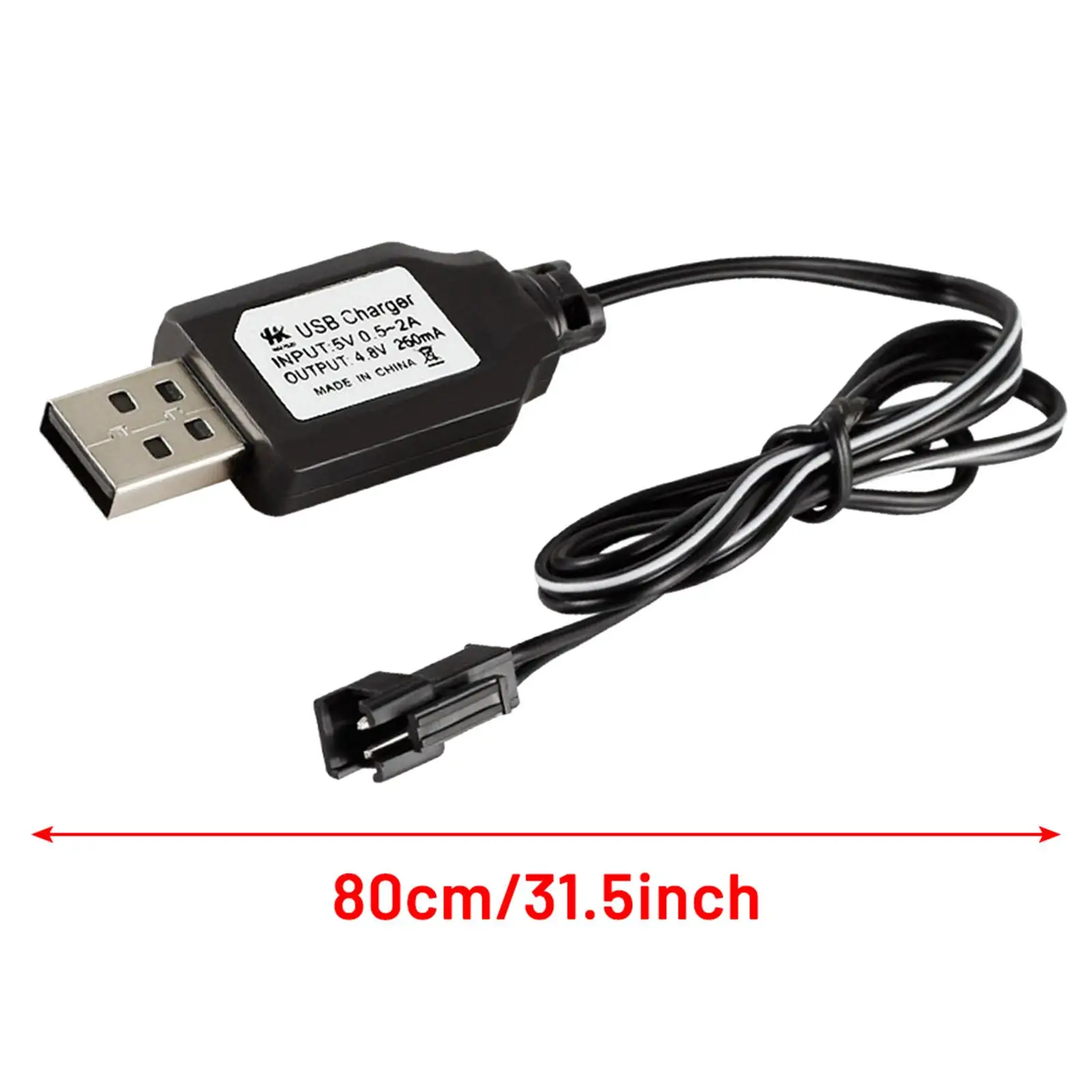 2X 250mA SM Connector Plug USB Charging 4.8V RC Model Battery Charger