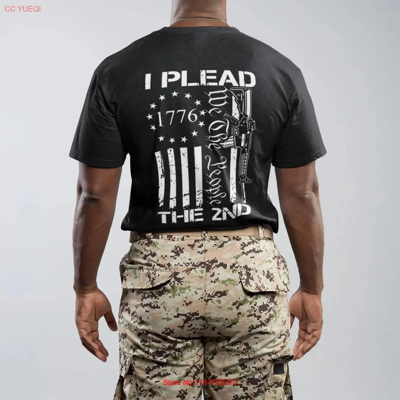 I Plead The 2nd T Shirt 1776 Second Amendment Gun Rights Patriotic Back long or short sleeves vintage Washed Soft Unisex