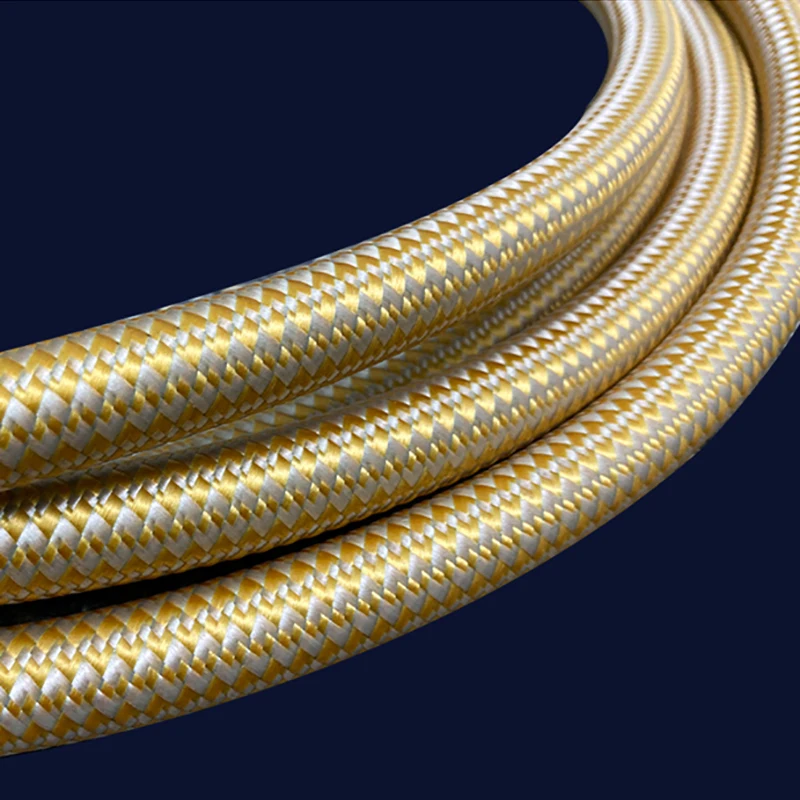 MPS-Netzkabel M-17AC 99,9999 % OCC vergoldeter US-Standardstecker Hi-End-Stromkabel passend für Decoder-Leistungsverstärker