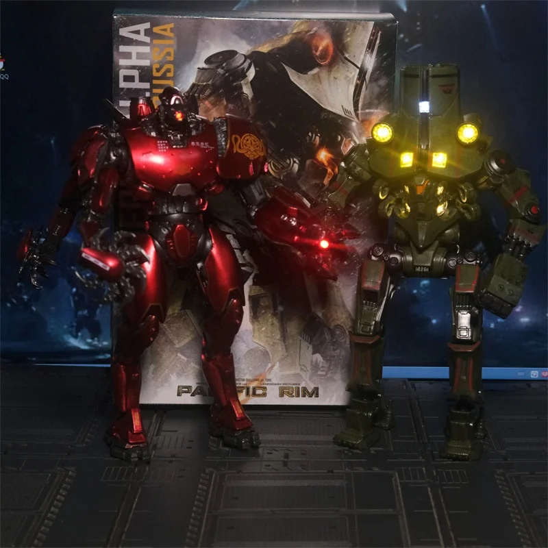 21cm New Pacific Rim Cherno Alpha Action Figure Crimson Typhoon Light Upgrade Anime Figure For Kids Toys Room Decoration Gifts