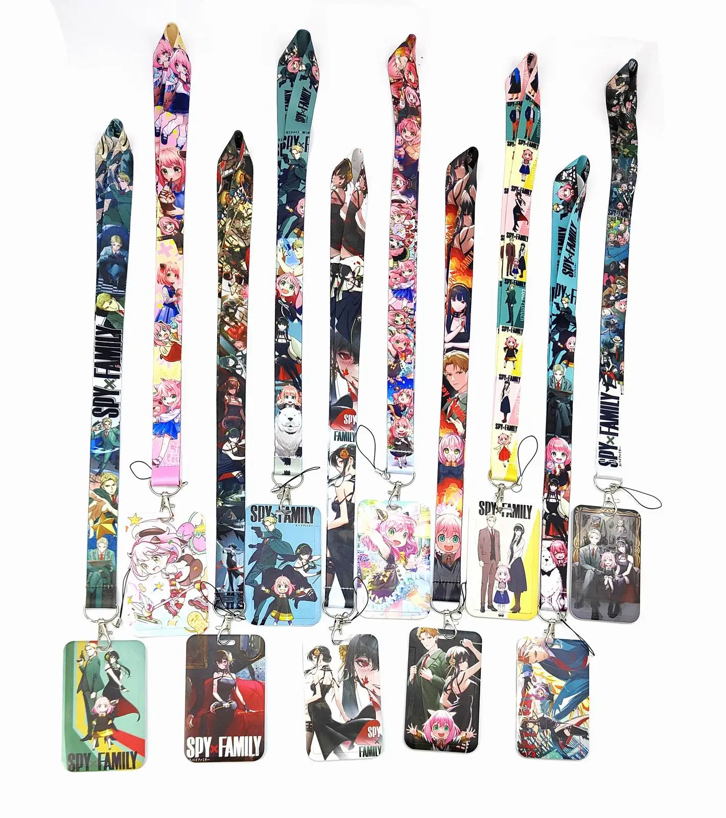 

Holder Japanese Anime Cosplay Cartoon Neck Strap Lanyards ID Badge Card Holder Keychain Cell Phone Strap Accessories gifts