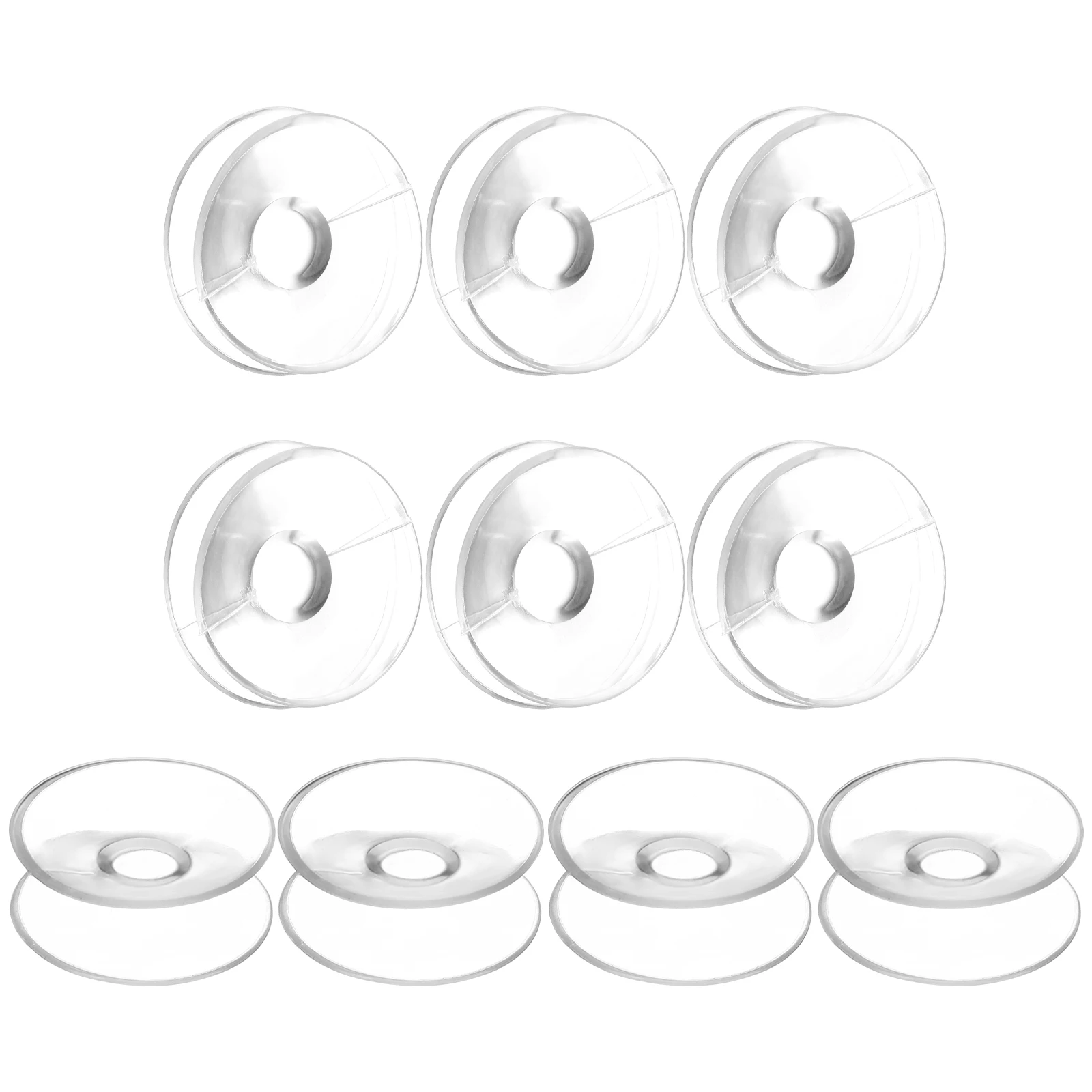 

10Pcs 30Mm Double Sided Suction Cups Clear PVC Sucker Pads for Glass Plastic Walls Lightweight Hanging Secure Grip Home Bathroom