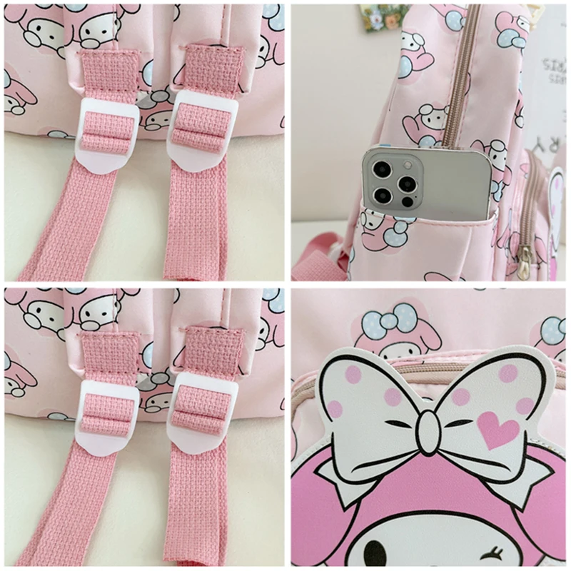 y, детский школьный рюкзак Sanrio, рюкзак Hello Kitty Kuromi Cinnamoroll, ткань Оксфорд с принтом, рюкзак для девочек, школьные принадлежности