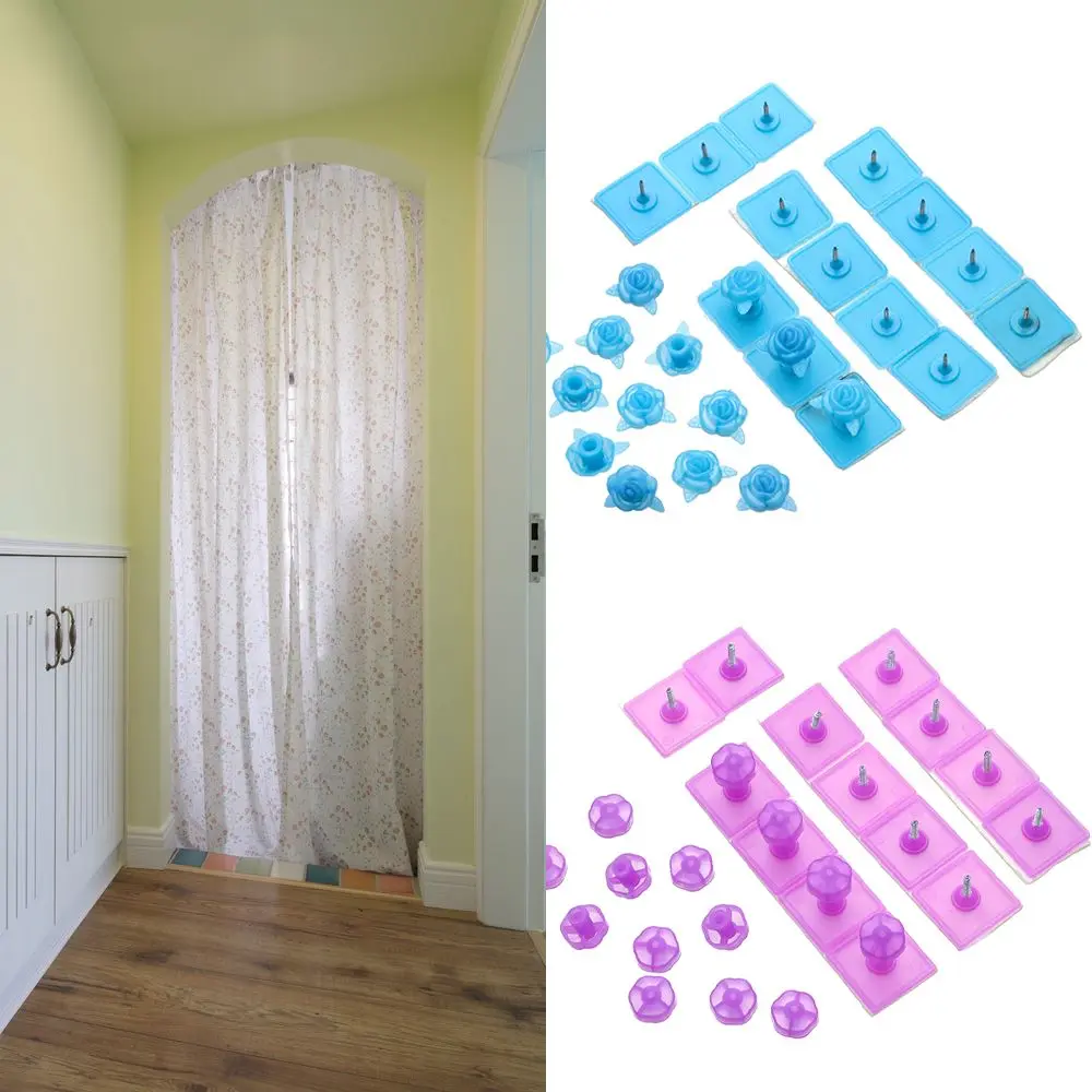 14pcs/bag Strong Self Adhesive Mosquito-proof Curtain Screen Door Sticky Buckle Screen Window Fixed Tools