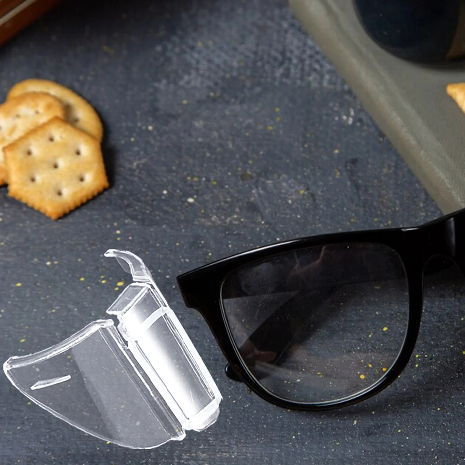 2 Pcs Goggles Glasses Eyeglass Side Shields Safety Sunglasses Eyeglasses for Protection Protector Clear Replacement