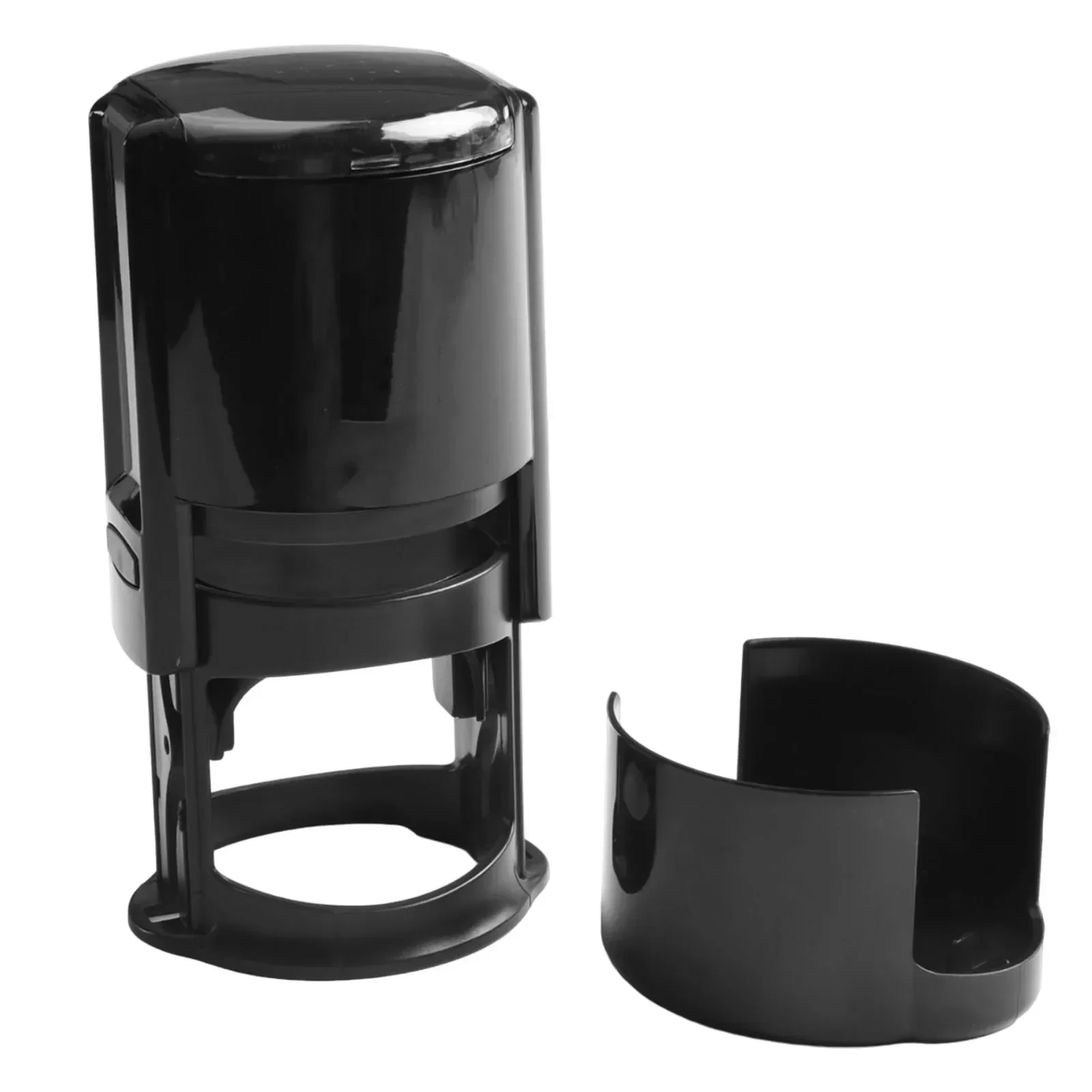 1pcs Round Self-Inking Stamps Plastic Housing Stamp 40mm Holder Stamping Tool For Office Business Personal Home Improvement