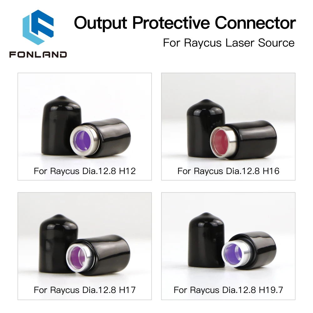 Fonland Fiber Laser Source QBH Output Connector Protective Window Lens Group for Raycus Laser Cutting Head and Source Cable