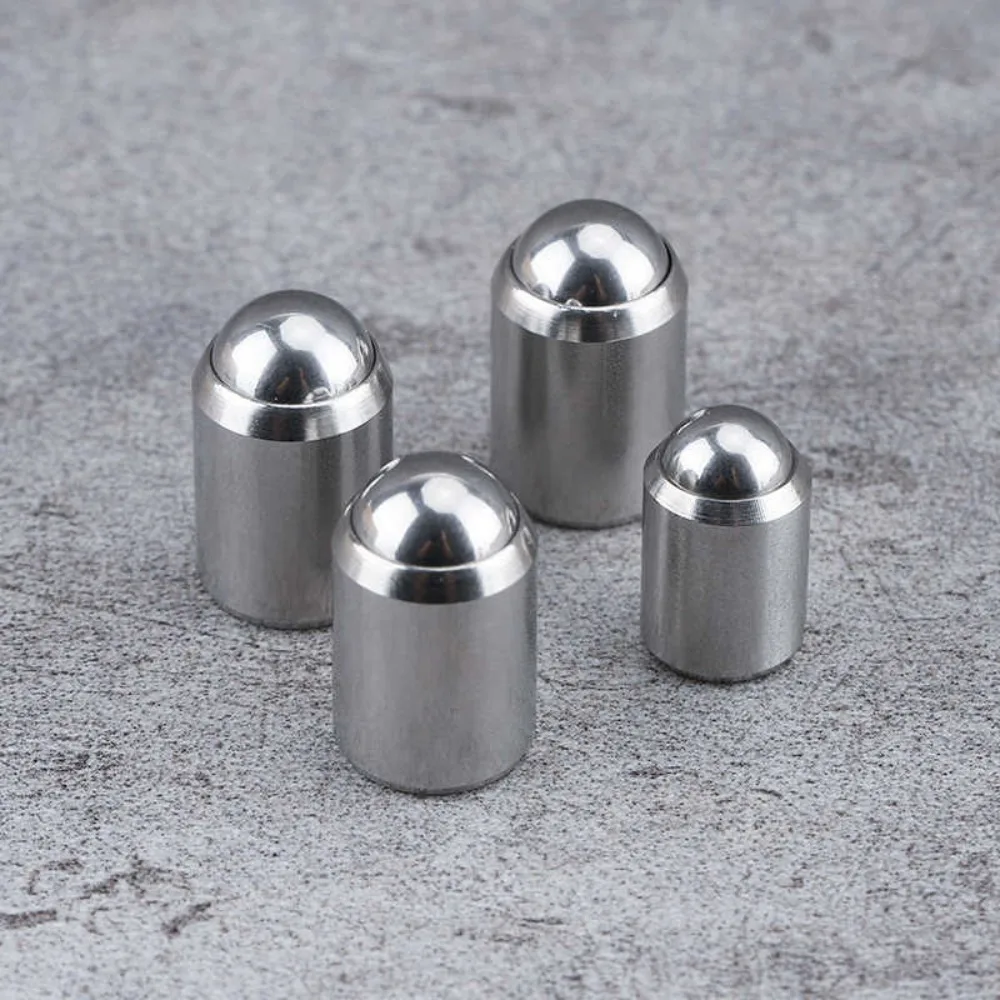 Press-Fit Spring Loaded Ball Plungers, 304SS Step-Free Ball Head Locating Pins, Size D1.5×L2 up to D12×L16 for Mold Positioning