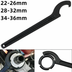 DIY WORK 22-26mm Crescent Hook Head Round Nut Spanner Hand Tool Stainless Steel C Shape Wrench Tool