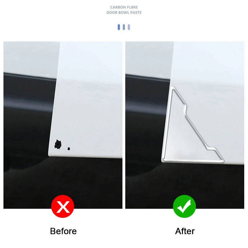 4 protectores universales de silicona transparente para esquinas de puertas de coche, anticolisión, antirrayas, cubiertas de protección para puertas.