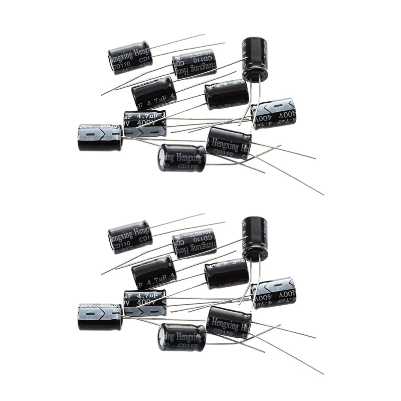 20 X 4.7UF 400V 105C Radial Electrolytic Capacitor 8X12M