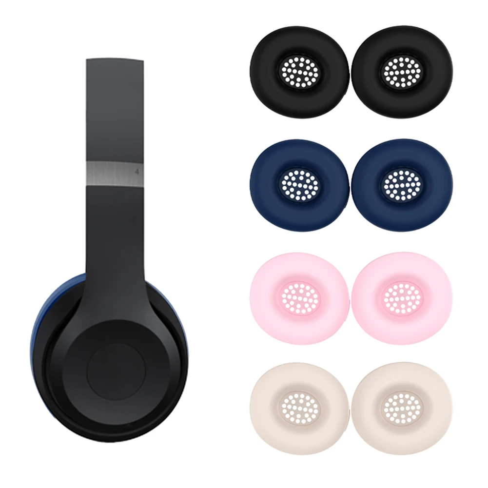 Capa de silicone à prova de suor almofadas de ouvido capa protetora anti-risco caso protetor à prova dwaterproof água capa macia pele para batidas solo 4