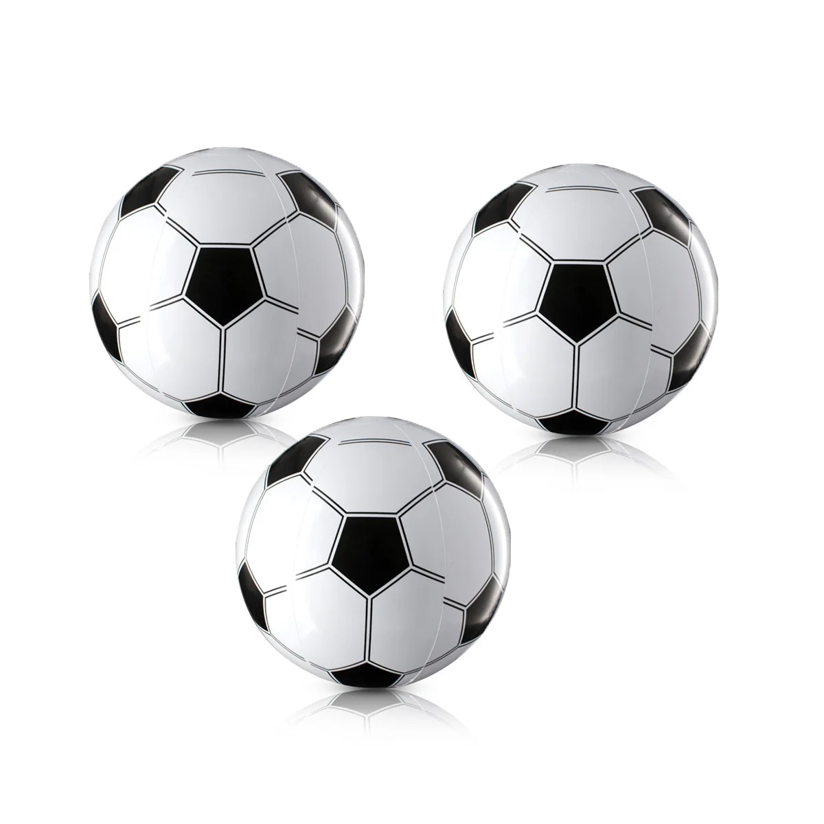 6 pçs bolas infláveis para bola de futebol decoração crianças decorações seguras brinquedos festa jogo pvc bola de futebol jogos temáticos