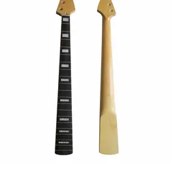 Disado 20 Frets Maple Electric Bass Guitar Neck With Rosewood Fingerboard Inlay Dots Matte Paint Guitar Parts Accessories