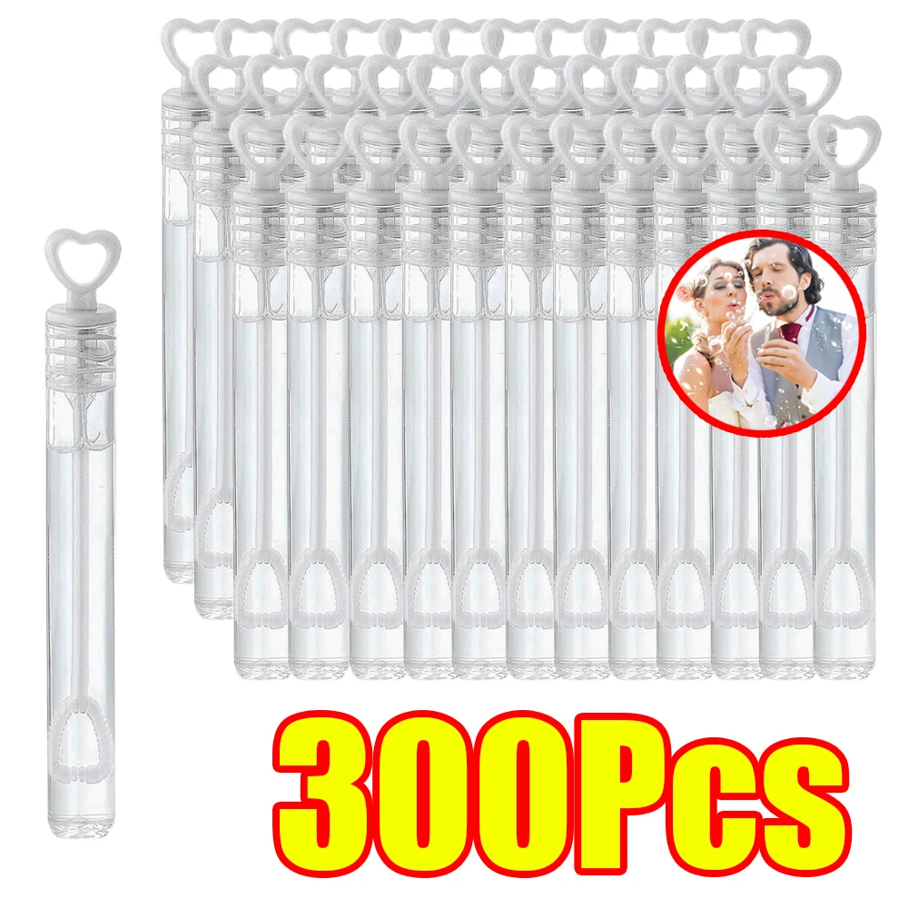 10-300 قطعة الحب القلب فقاعة أنبوب شفاف فقاعة الصابون زجاجة شكل قلب أنبوب فقاعة عصا حفل زفاف وعيد ميلاد ديكور الهدايا #1
