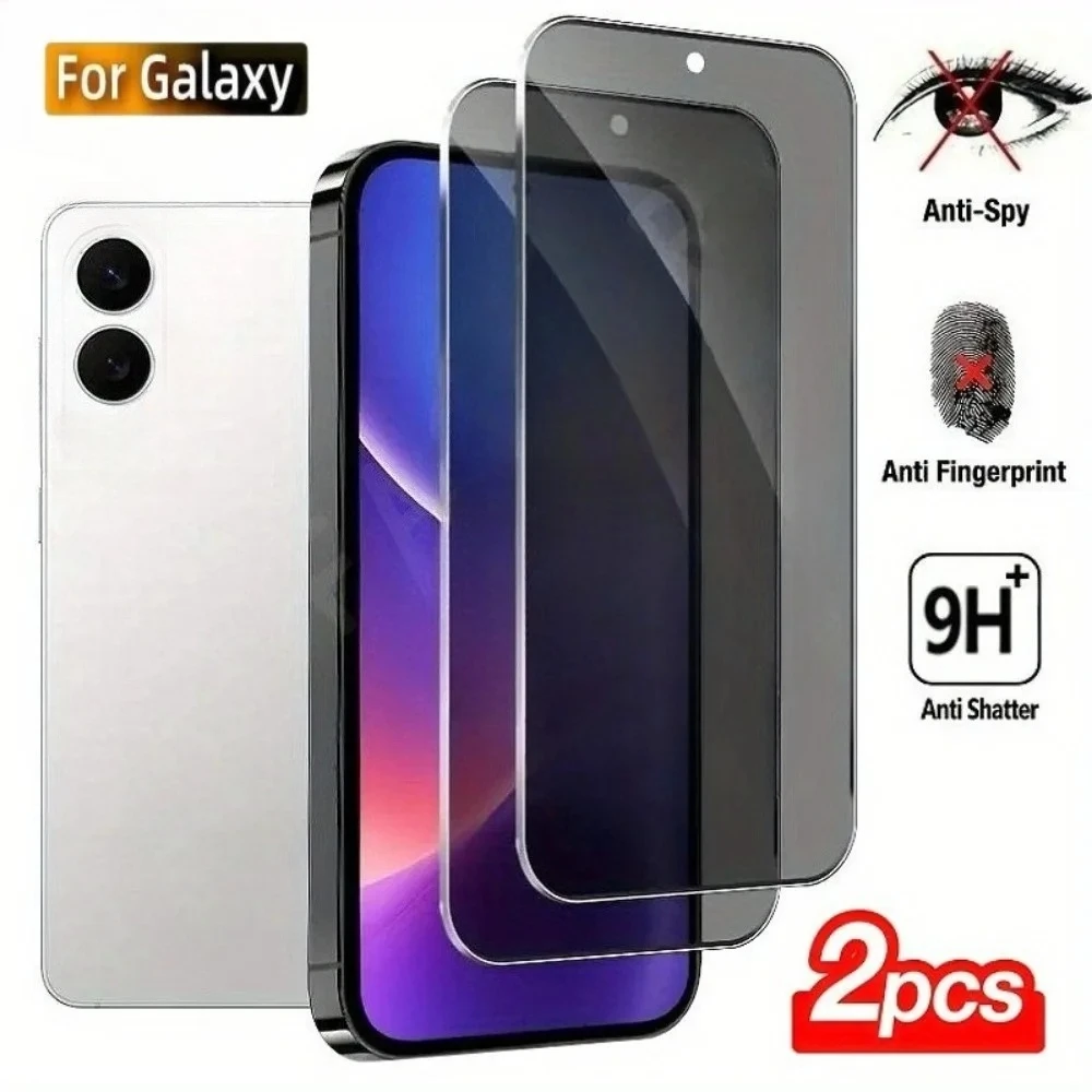 

2 шт., антишпионская полноэкранная защита для Samsung Galaxy S25 Edge S24 Ultra S23 S22 S21 Plus S23 S24 FE, закаленное стекло с защитой от падения