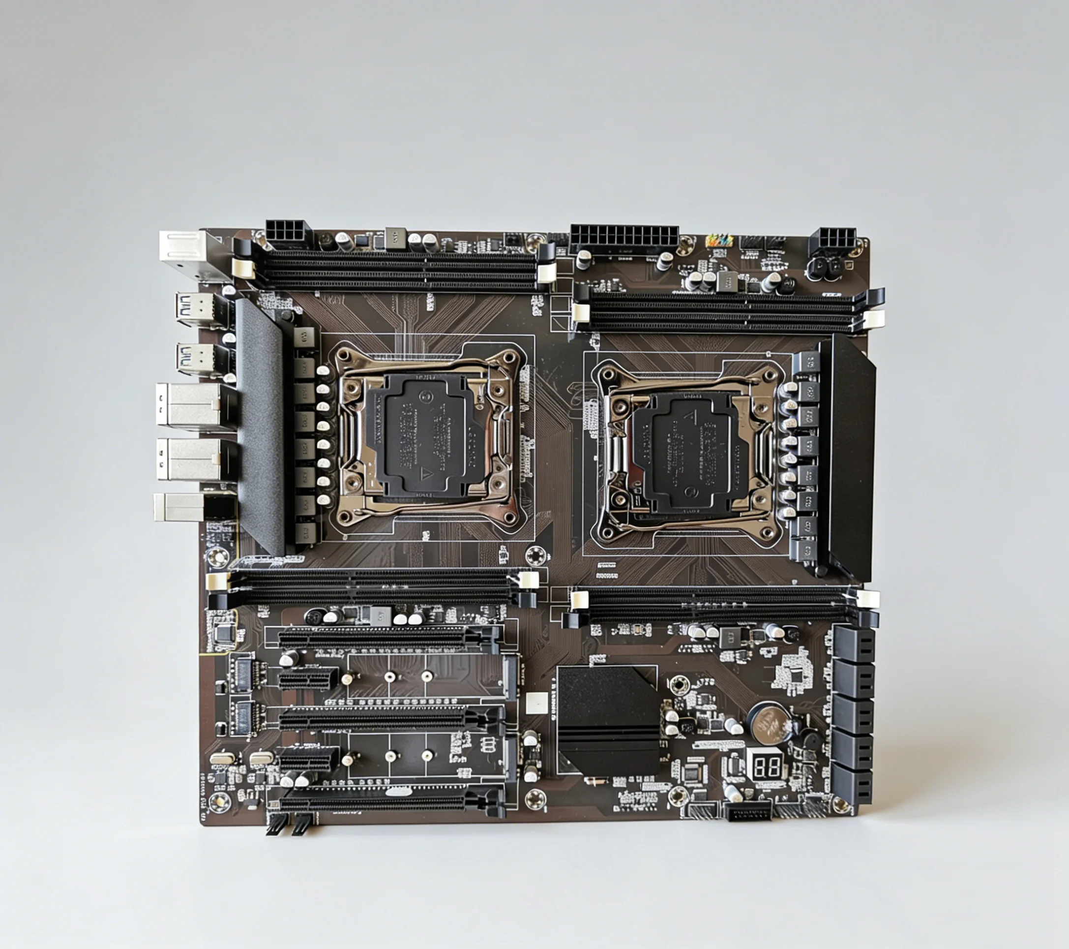 ZX-DU99X8 Dual Socket Dual LAN Port E-ATX DDR3 Motherboard