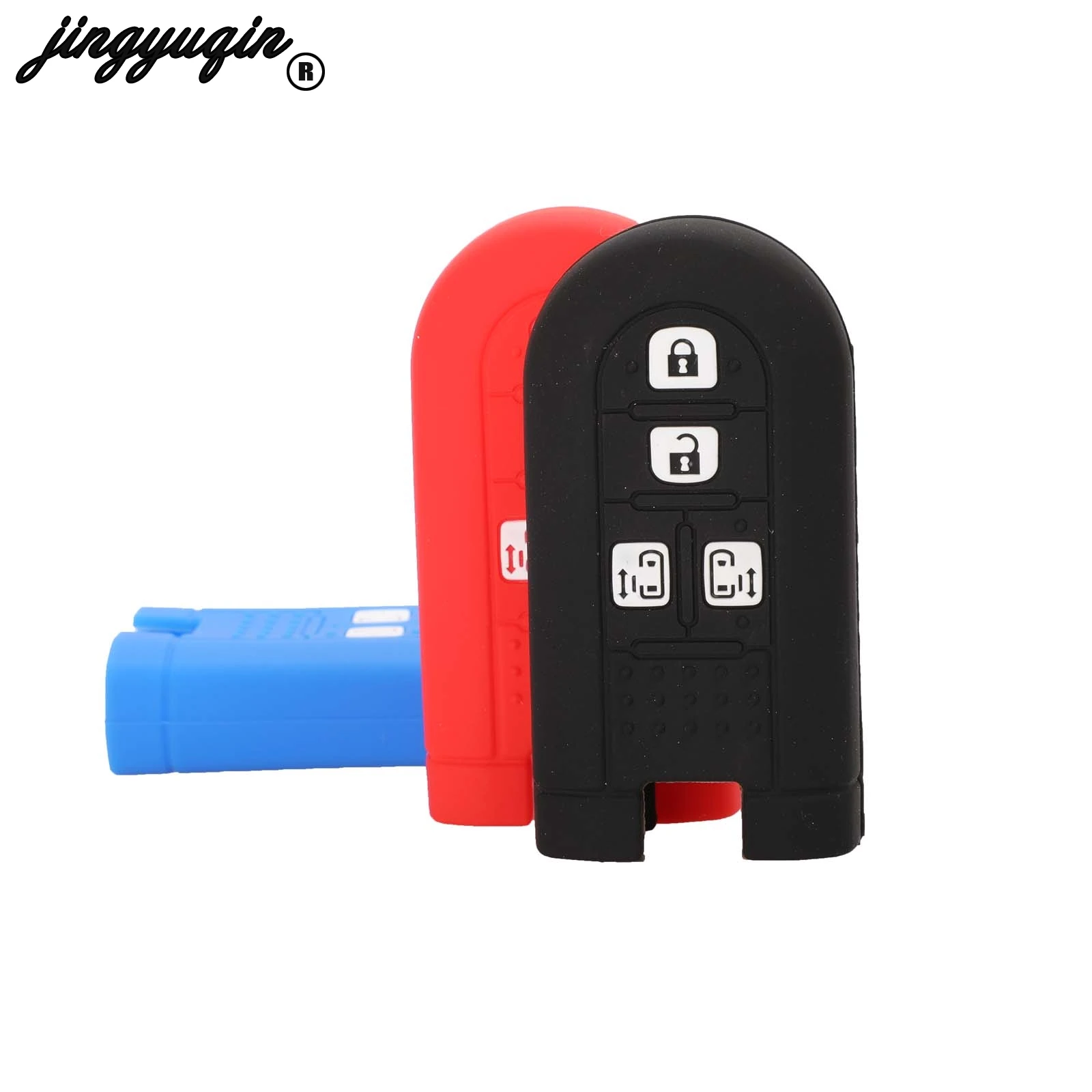 jingyuqin For TOYOTA ROOMY TANK for DAIHATSU LA600S LA610S LA150S MOVE 2015-2019 Silicone Remote Key Case Fob Shell Cover