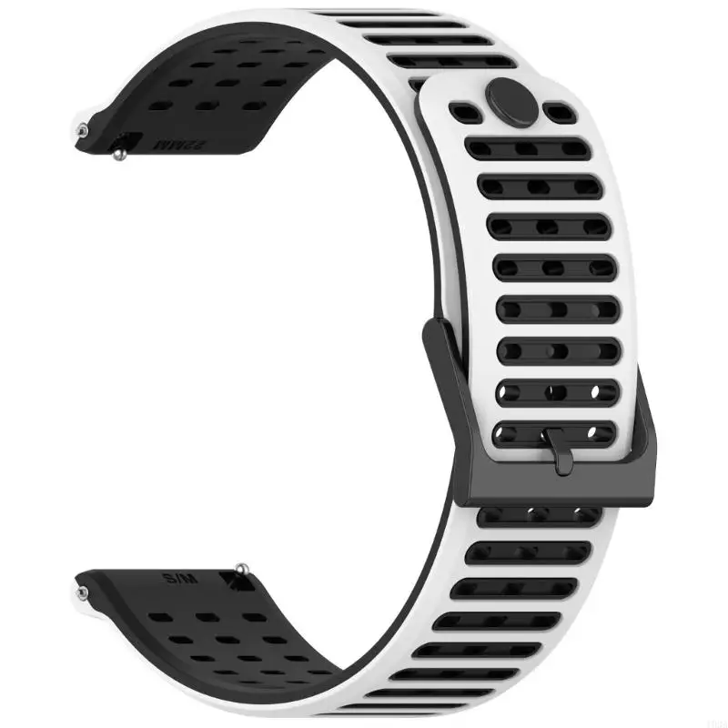 193A Sweatproof Soft Elastic Watch Straps Bracelets For 22mm Devices Multi Hole Adjustable Design Waterproof Daily Wear Band