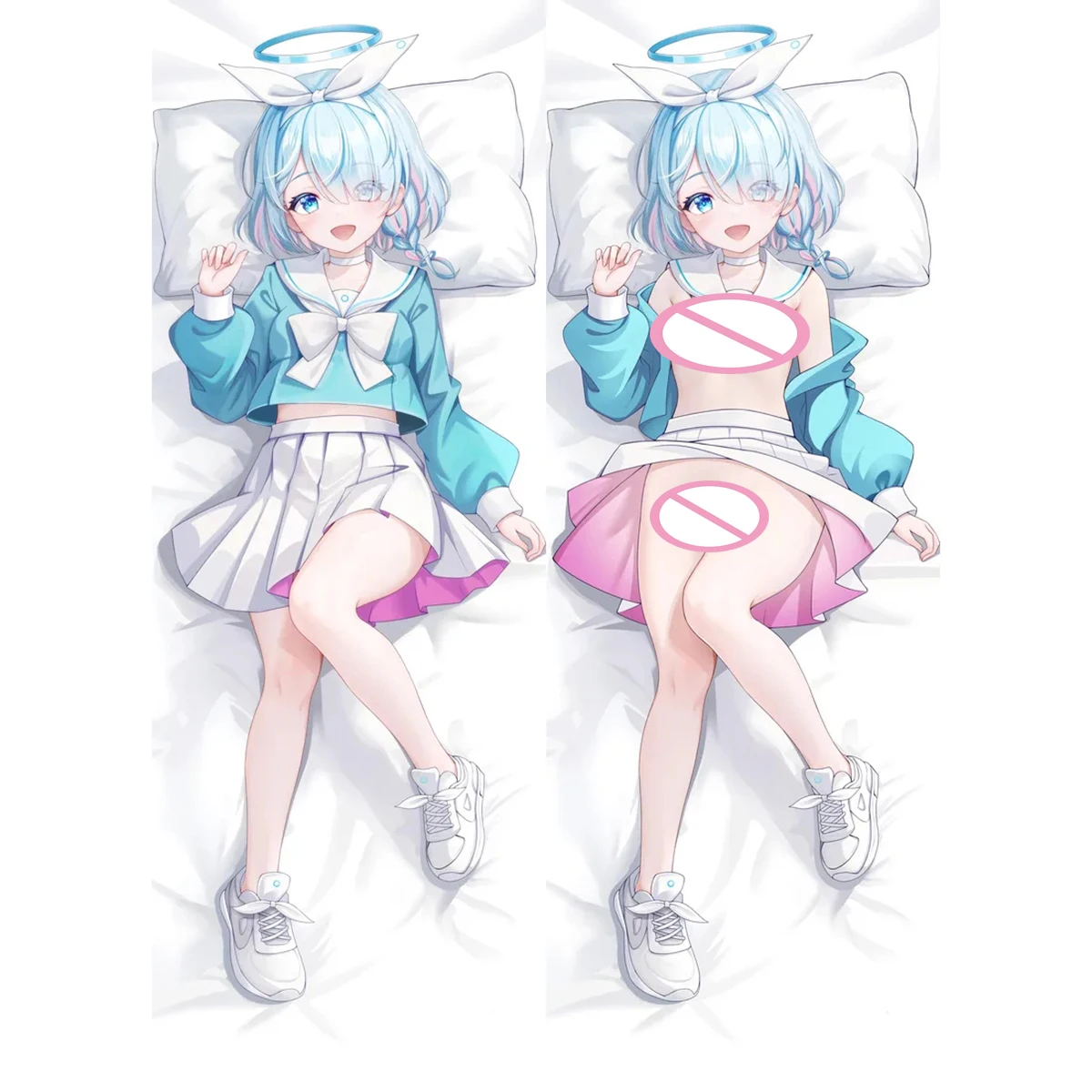 

Anime Alona Allona Blue Archive Cosplay Full-Body Hugging Body Pillow Case 2-Side Long Hug Cover Holiday Otaku Gifts