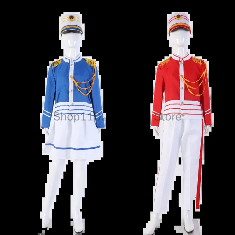 

New Kids Guard of Honour Drummer Cosplay Costume Girls Boys British Royal Guard Prince Guard Uniform Marching Band Dress Up