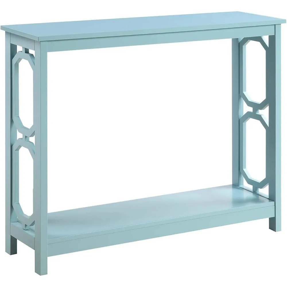 

Omega Console Table, Sea Foam Blue