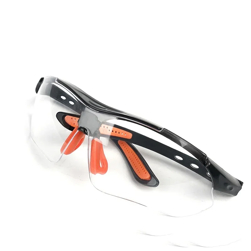 2Pcs Clear Eye Sand Prevention Windproof Safety Riding Goggles Vented Glasses Work Laboratory Safety Goggle Glasses Spectacles