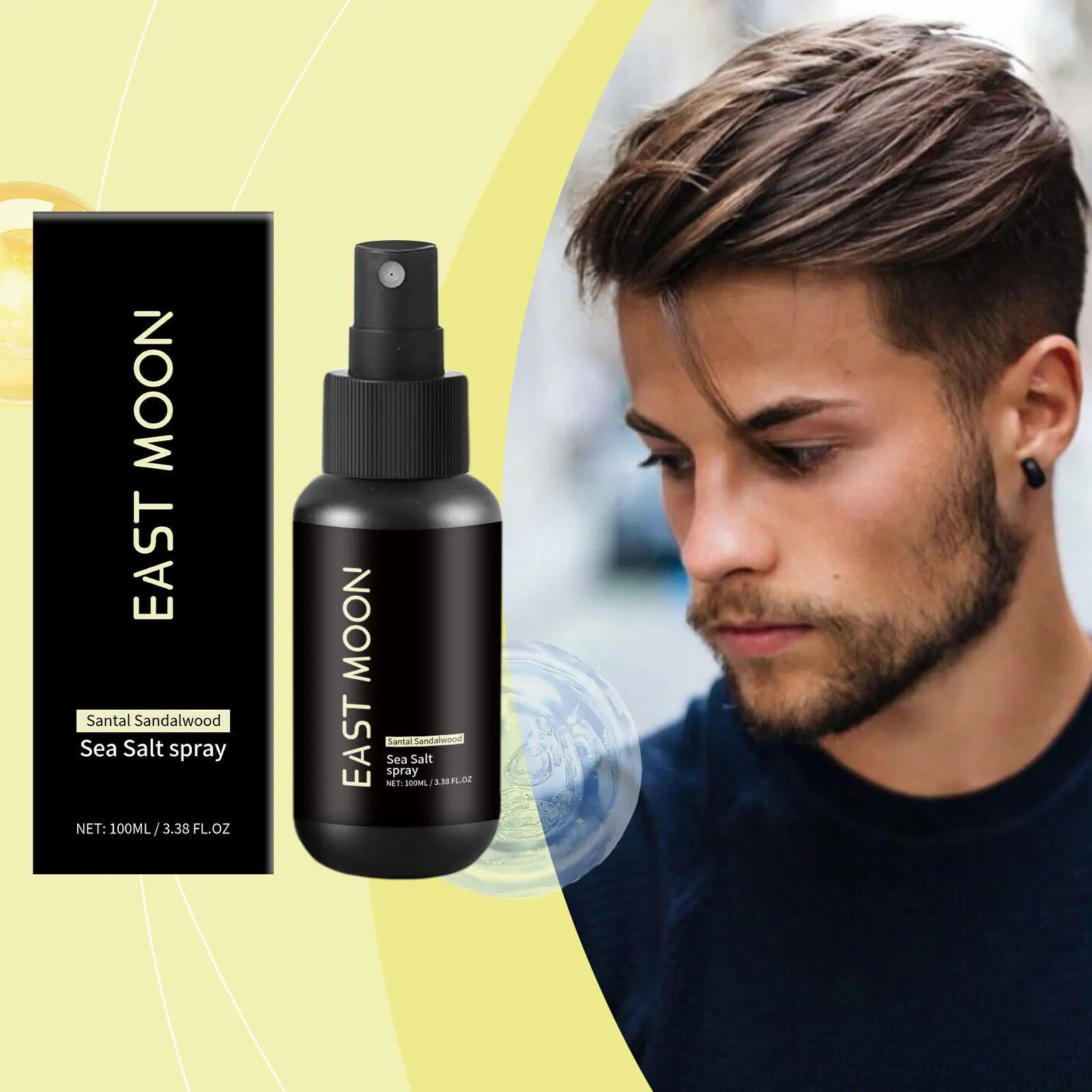 Sea Salt Hair Styling Spray Improving Volumizing Strong Hold Keep Thickening Enhances Fluffy Texture Men Hair Fixing Sprays ﻿ ﻿