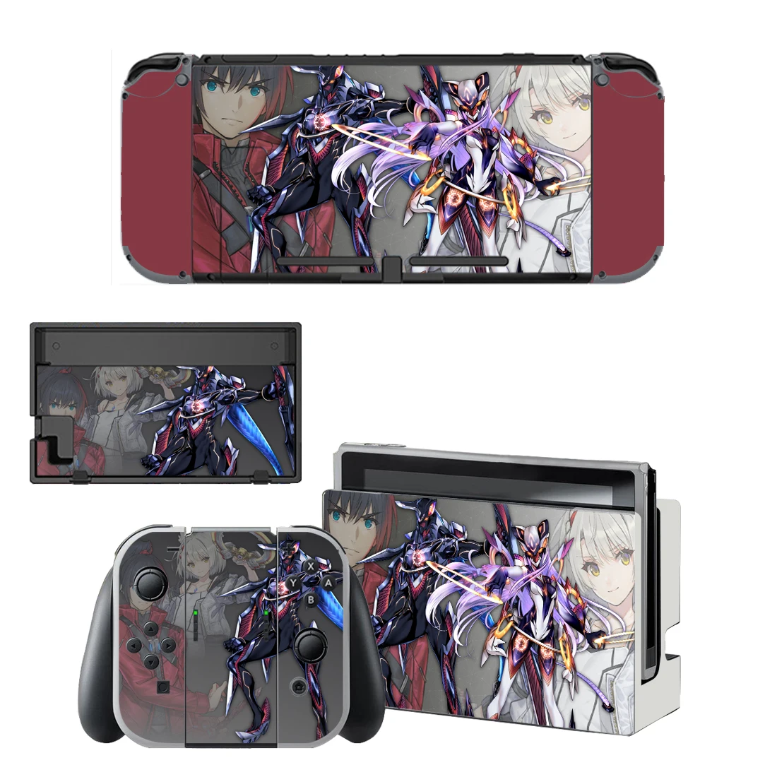 Xenoblade Chronicles 3 Vinyl Screen Skin Protector Sticker for Nintendo Switch NS Console + Controller + Stand Holder Dock Skin