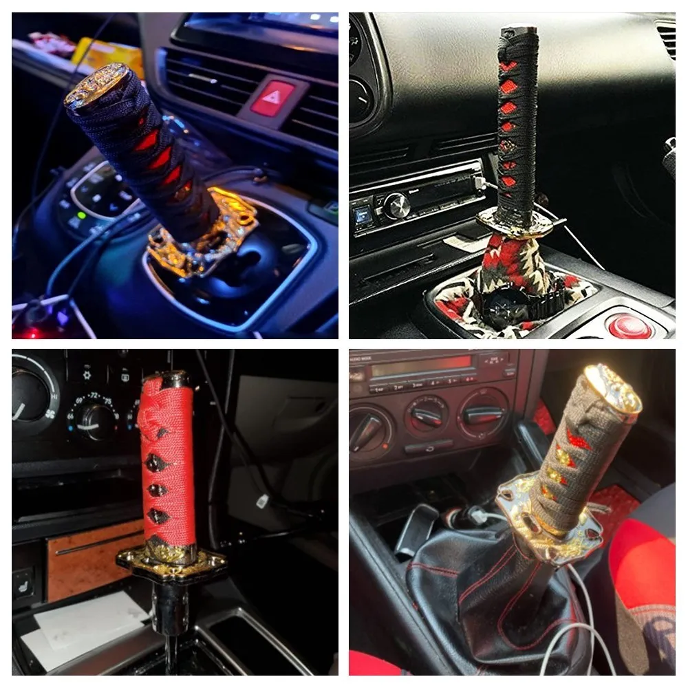 100MM 150MM Universal JDM Katana Samurai Sword Shift Knob Shifter With Adapters Gear Shift knob SK-1020