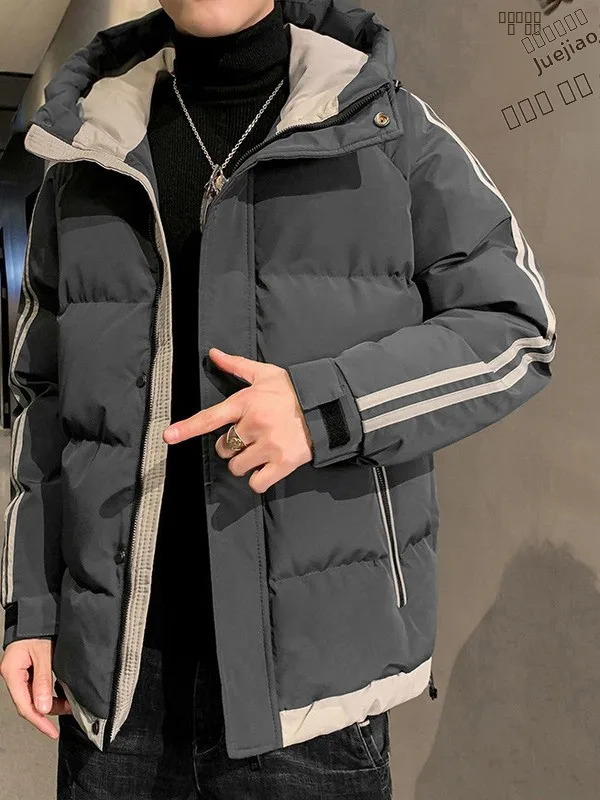 Men's Winter Thiened down Jaet Hooded Workwear Cotton Coat ort Sle Mexican Rice Man New Arrival Faionable Brand