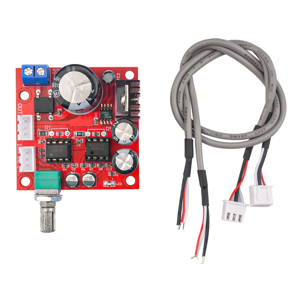 NE5532 Dual Preamplifier Board, AC5-16V, DC6-24V, único módulo amplificador de potência, microfone pré-amplificador, Audio Op Amplificador Board