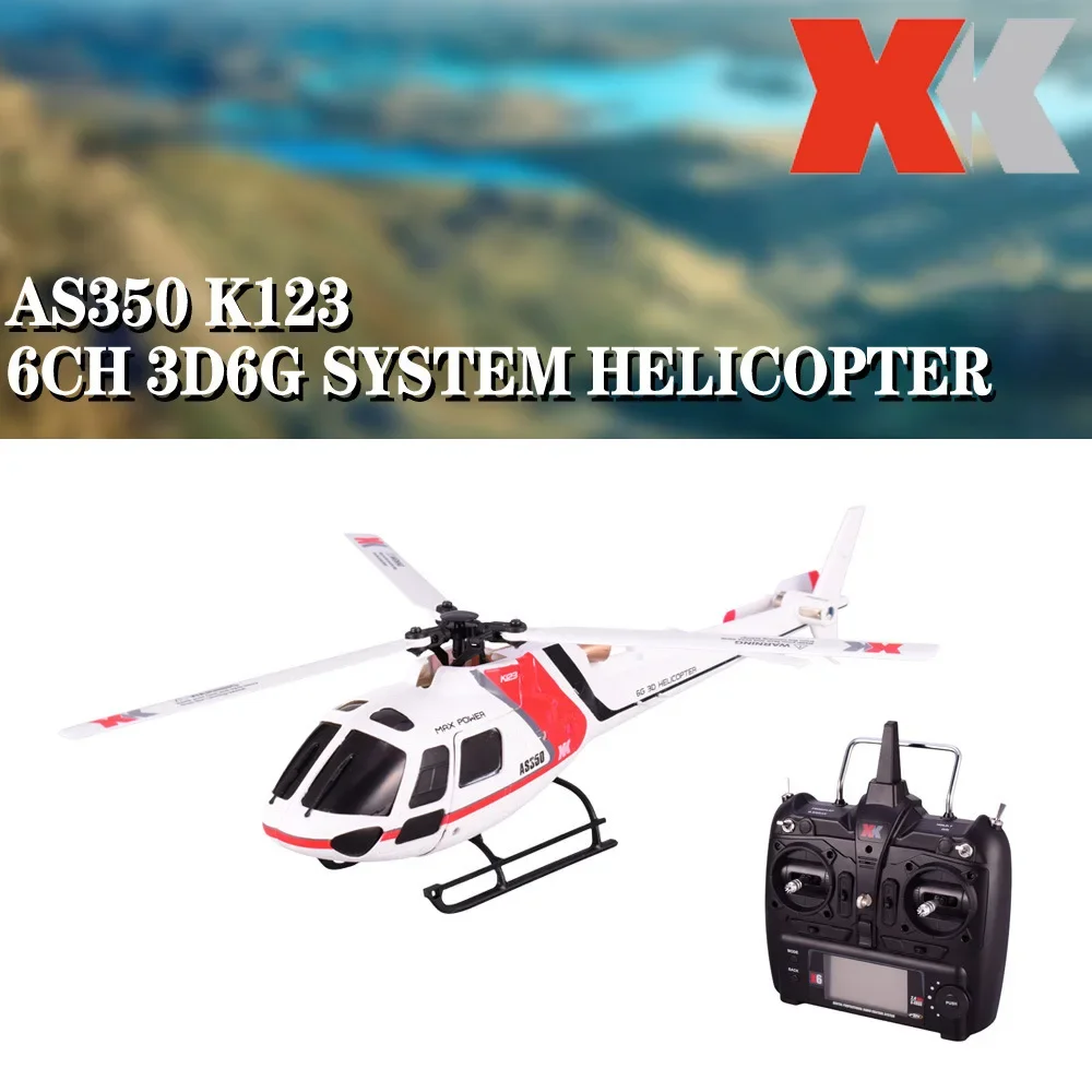 New K123 Three-Blade Aileron Brushless 2.4g 6-Way Remote Control Helicopter Model Charging Toy Aircraft Children'S Toy Gift