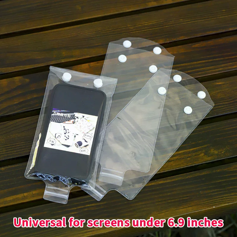 1/3/5Pcs Waterproof Transparent Phone Covers Portable Phone Pouches For Cycling Swimming Underwater Cellphone Protectors
