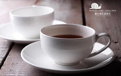 250ML, real bone china tea cups and saucers, cafe coffee cappuccino cups, porcelain cafe tasse chinese pottery, espresso cup