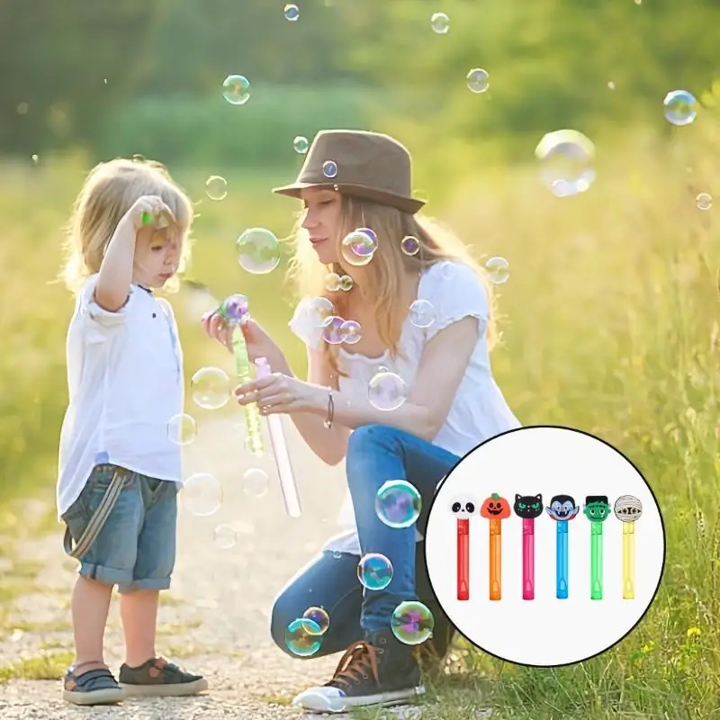 C5AA không độc hại Bubble Wand Set Fall Spirit Design chơi ngoài trời cho trẻ mới biết đi