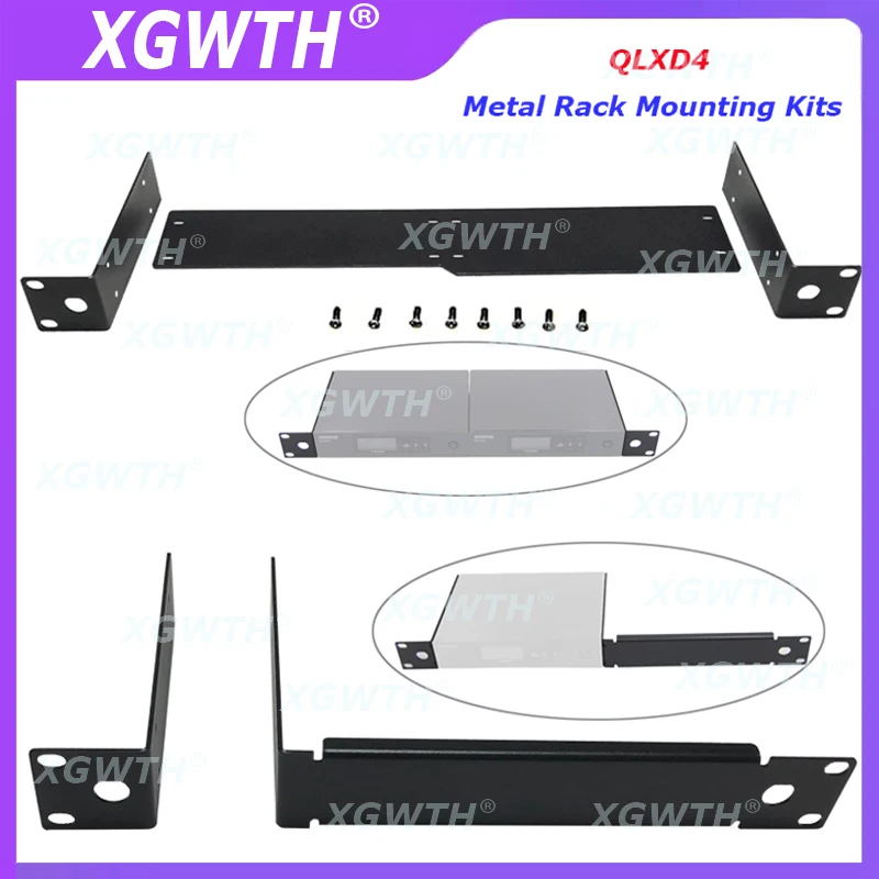Rackmount Rack Metal Mounting Antenna Extension Cable Bracket Kits For Shure QLXD QLXD4 Wireless Mic System Wireless Receiver